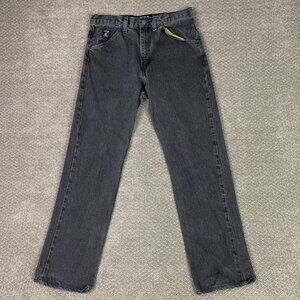 LC King Jeans Men's 32 x 30 Black Pointer Denim 5 Pocket Workwear Cotton USA